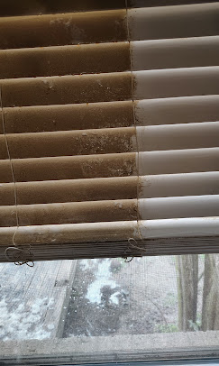 Blinds dust removal example