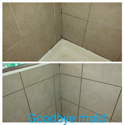 Shower corner cleaning result
